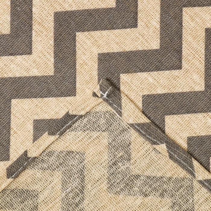 Набор декоративных салфеток Доляна 40х40см 4шт, Зигзаг серый, 100% пэ Набор декоративных салфеток Доляна 40х40см 4шт, Зигзаг серый, 100% пэ