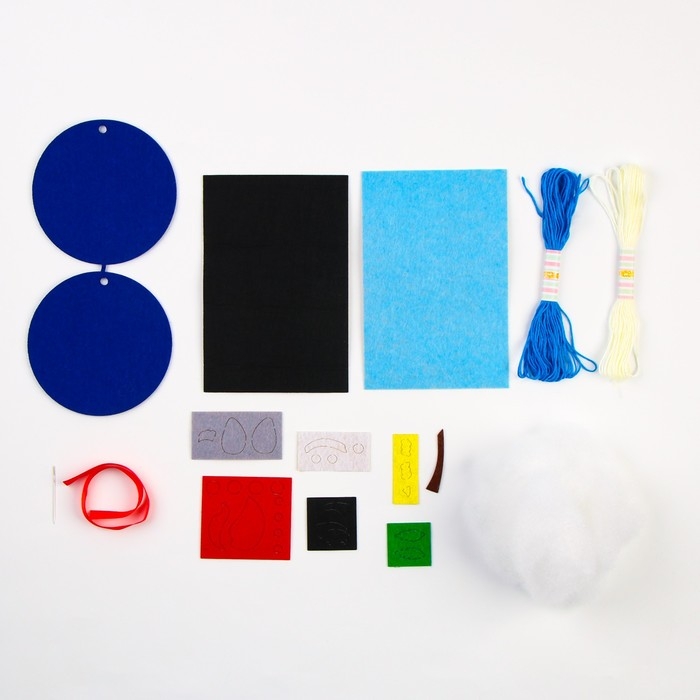 Ёлочный шар своими руками на новый год «Снегирь в шапочке», новогодний набор для творчества Ёлочный шар своими руками на новый год «Снегирь в шапочке», новогодний набор для творчества