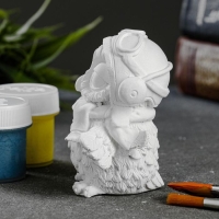 Фигура для раскраски "Сова пилот" 8х8х5см Фигура для раскраски "Сова пилот" 8х8х5см