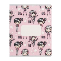 Комплект тетрадей из 10 штук, 12 листов в линию Calligrata "На Стиле", обложка мелованный картон, ВД-лак, блок №2, белизна 75% (серые листы), 5 видов по 2 штуки