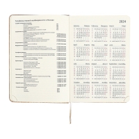 Ежедневник датированный 2025 A5 168 листов, deVENTE.Barbara, твердая обложка кожзам с поролоном, хлястик, перфорация, ляссе, блок 70, бежевый