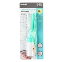 Набор расчесок с погремушкой &laquo;Малыш&raquo;, 2 шт., цвет бирюзовый, рисунок МИКС