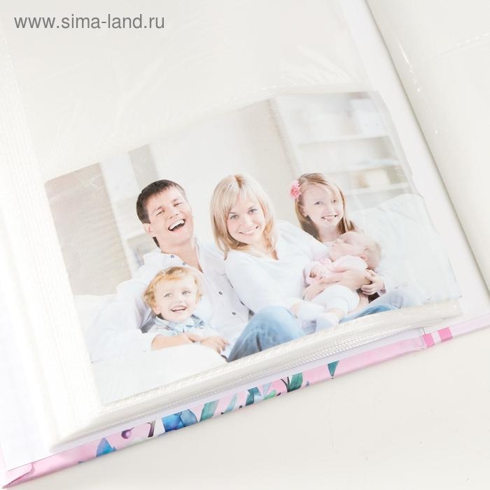 Фотоальбом на 300 фото 10х15 см "Бабочки и цветы" 33,5х17,5 см