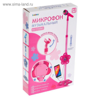 Микрофон &laquo;Волшебная музыка&raquo;, цвет розовый