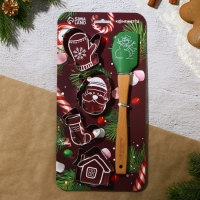 Новый год. Набор кондитерский «Сладкая сказка», формы для печенья 4 шт, лопатка 1 шт Новый год. Набор кондитерский «Сладкая сказка», формы для печенья 4 шт, лопатка 1 шт