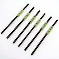 Трубочки для коктейля &laquo;Тыква&raquo;, набор 6 шт., светится в темноте