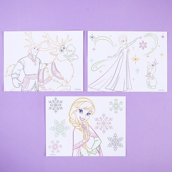 3D-планшет для рисования «Холодное сердце», неоновые маркеры, световые эффекты, с карточками 3D-планшет для рисования «Холодное сердце», неоновые маркеры, световые эффекты, с карточками