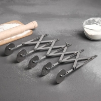 Тесторезка растяжимая Доляна, 5 дисков, 24,5×5 см Тесторезка растяжимая Доляна, 5 дисков, 24,5×5 см