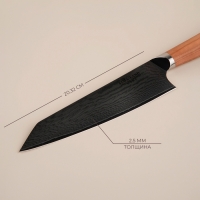 Нож кухонный SL Home «Оливия», шеф, лезвие 20,32 см, дамасская сталь, цвет коричневый Нож кухонный SL Home «Оливия», шеф, лезвие 20,32 см, дамасская сталь, цвет коричневый