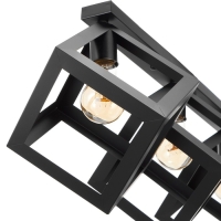 Светильник "Куб" 3хE27 40Вт черный 78х22х30 см BayerLux Светильник "Куб" 3хE27 40Вт черный 78х22х30 см BayerLux