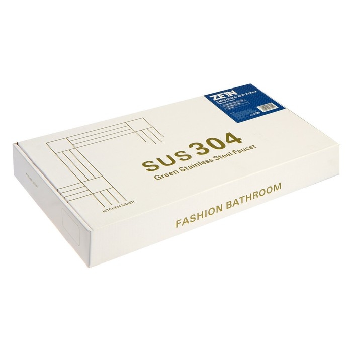 Смеситель для кухни ZEIN, квадратный, картридж 35 мм, нержавеющая сталь, сатин Смеситель для кухни ZEIN, квадратный, картридж 35 мм, нержавеющая сталь, сатин