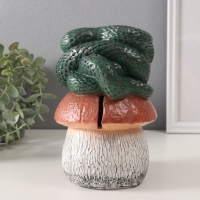 Копилка "ЗМЕЙКА НА ГРИБЕ" 11 х11 х 18 см. Копилка "ЗМЕЙКА НА ГРИБЕ" 11 х11 х 18 см.