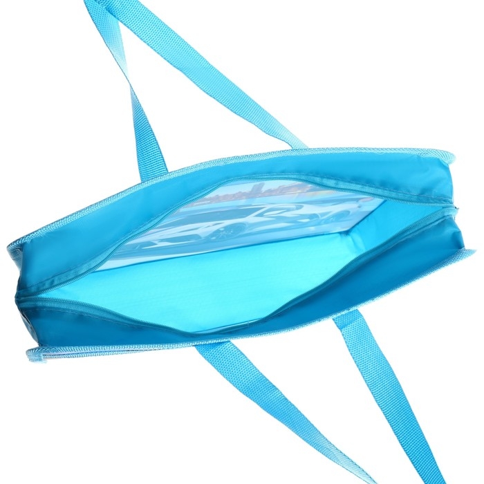 Папка с ручками пластиковая А4, 37 х 22 х 5 см Папка с ручками пластиковая А4, 37 х 22 х 5 см "Машины"