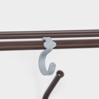 Вешалка с полкой 100 см, цвет Коричневый Вешалка с полкой 100 см, цвет Коричневый