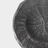 Корзинка для подачи Доляна &laquo;Плуг&raquo;, 20&times;20&times;6 см, цвет серый