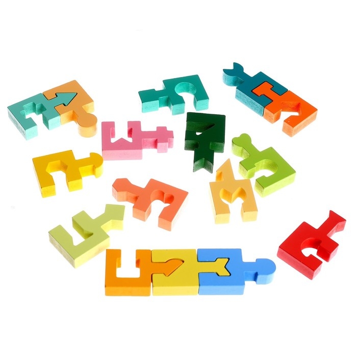 Детский развивающий конструктор &laquo;Собери по частям&raquo; 16 &times; 16 &times; 1,5 см