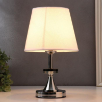Лампа настольная "Севилья" 1х40Вт Е27 хром 21х21х38 см RISALUX