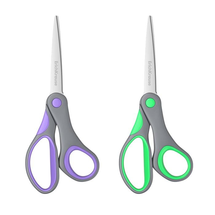 Ножницы ErichKrause Comfort, 15 см, ручки с противоскользящими резиновыми вставками, МИКС Ножницы ErichKrause Comfort, 15 см, ручки с противоскользящими резиновыми вставками, МИКС