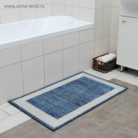 Коврик для дома Доляна &laquo;По-домашнему&raquo;, 60&times;100 см, цвет синий