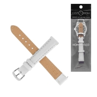 Ремешок для часов "Соломон", 14 мм, натуральная кожа, l-18 см, белый Ремешок для часов "Соломон", 14 мм, натуральная кожа, l-18 см, белый