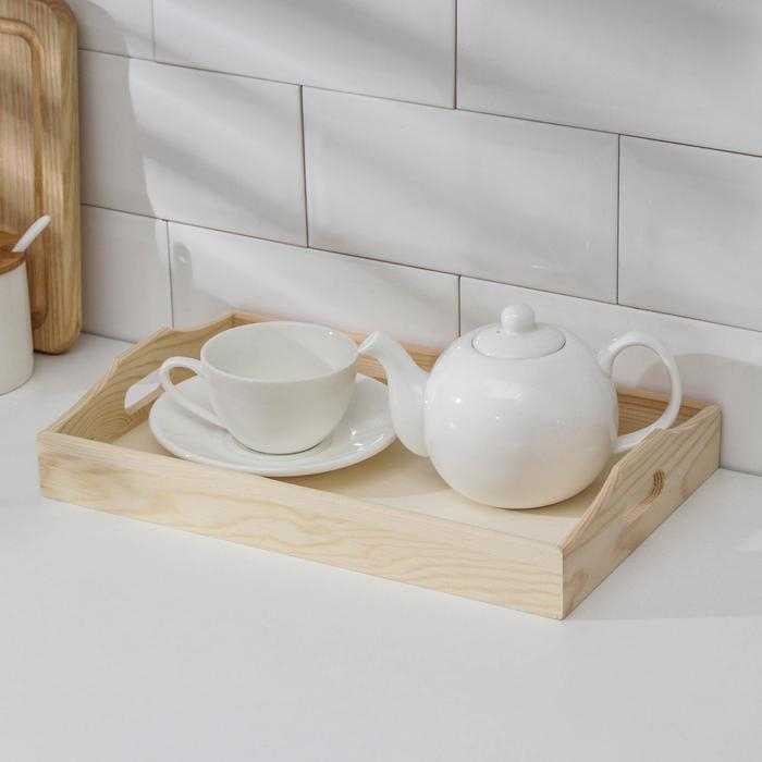 Поднос для завтрака Доляна Woodie, 32&times;20 см, сосна