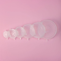 Набор крышек силиконовых Доляна &laquo;Черепашка&raquo;, 6 шт, d=19,2 см, d=15,7 см, d=14 см, d=11,2 см, d=9,2 см, d=6,2 см