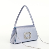 Сумка-клатч на магните, цвет серо-голубой Сумка-клатч на магните, цвет серо-голубой