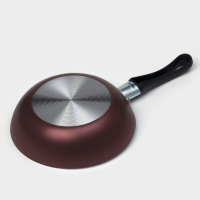 Сковорода «Хозяюшка», d=16 см, пластиковая ручка, антипригарное покрытие, цвет бордовый Сковорода «Хозяюшка», d=16 см, пластиковая ручка, антипригарное покрытие, цвет бордовый