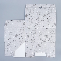 Коробка подарочная сборная, упаковка, &laquo;Звёзды&raquo;, 22 х 15 х 10 см