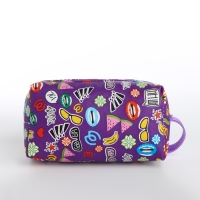 Косметичка на молнии, цвет фиолетовый Косметичка на молнии, цвет фиолетовый