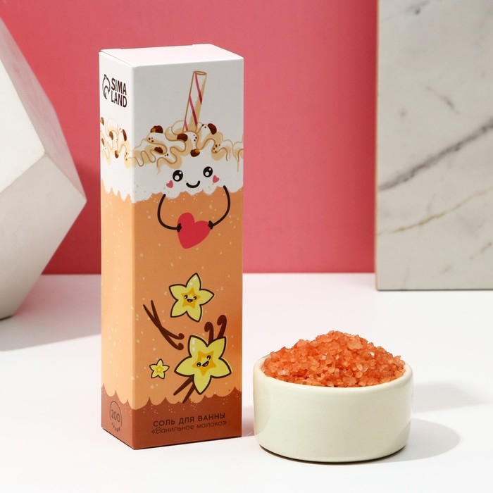 Подарочный набор косметики &laquo;Пусть жизнь будет сладкой&raquo;: гель для душа 300 мл и соль для ванны 200 мл, ЧИСТОЕ СЧАСТЬЕ