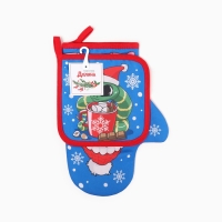 Набор кух. Доляна Мagic snake: прихватка 17х17 см, варежка-прихватка 20х28 см, 35%хл, 65%пэ