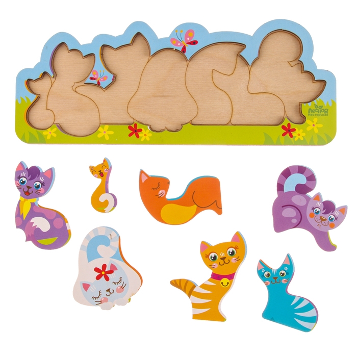 Головоломка &laquo;Котики&raquo;, 25х10 см
