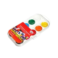 Акварель 10 цветов &laquo;Гамма&raquo; &laquo;Мультики&raquo;, в пластиковой коробке, без кисти