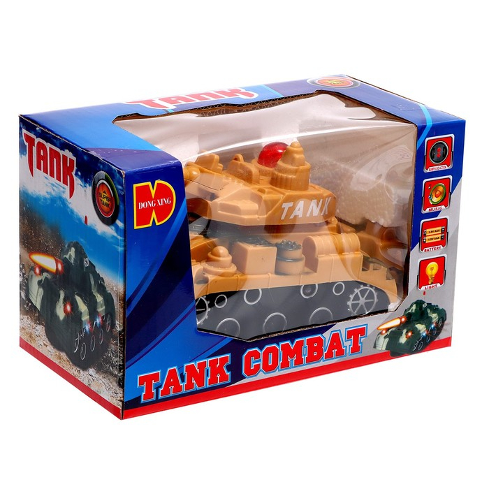 Танк &laquo;Атака&raquo;, световые и звуковые эффекты, работает от батареек, МИКС