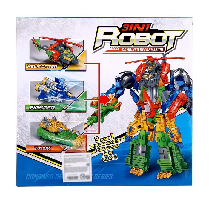 Набор роботов &laquo;Военная техника&raquo;, трансформируется, 3 собираются в 1 робота