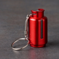 Вечная спичка "Баллон" туристическая, с кольцом, красная