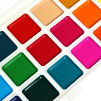 Акварель 24 цвета Гамма "Классическая", без кисти, пластик, европодвес (1009198)