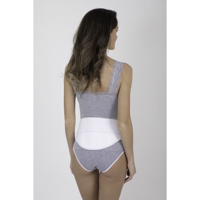 Пояс-корсет универсальный, эластичный, 105-115 см, цвет белый