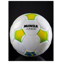 Футбольный мяч MINSA Junior, ручная сшивка, 32 панели, р. 4, PU Футбольный мяч MINSA Junior, ручная сшивка, 32 панели, р. 4, PU