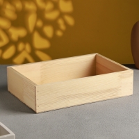 Кашпо деревянное 30×20×7.5 см Элегант, натуральный Дарим Красиво Кашпо деревянное 30×20×7.5 см Элегант, натуральный Дарим Красиво