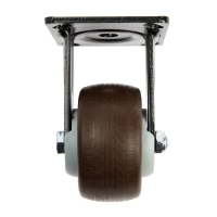 Колесо для транспортных тележек ТУНДРА, d=100 мм, на пдощадке, покрытие TPR Колесо для транспортных тележек ТУНДРА, d=100 мм, на пдощадке, покрытие TPR