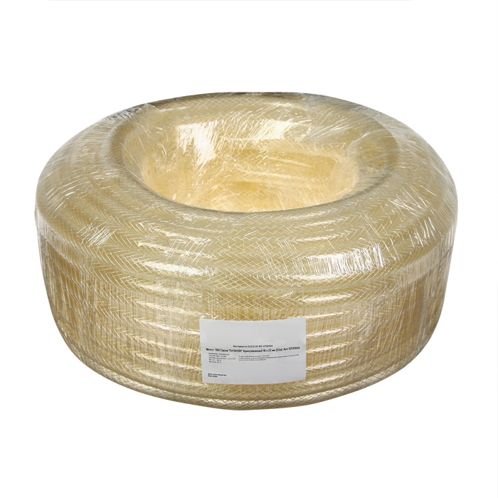 Шланг поливочный, ПВХ, 19 мм, 50 м, армированный, прозрачный Шланг поливочный, ПВХ, 19 мм, 50 м, армированный, прозрачный