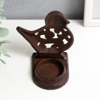 Подсвечник чугун на 1 свечу "Птица" 11х9,5х6,5 см Подсвечник чугун на 1 свечу "Птица" 11х9,5х6,5 см