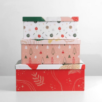 Набор подарочных коробок 3 в 1 &laquo;Подарок для тебя&raquo;, 26 х 17 х 10‒32.5 х 20 х 12.5 см, Новый год