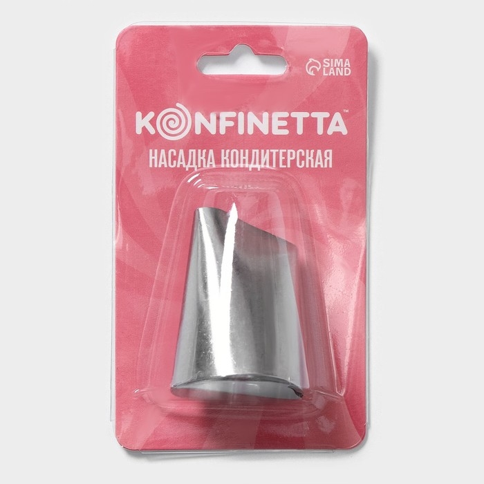 Насадка кондитерская KONFINETTA «Лепесток большой», d=3,4 см, выход d=3 см, нержавеющая сталь Насадка кондитерская KONFINETTA «Лепесток большой», d=3,4 см, выход d=3 см, нержавеющая сталь
