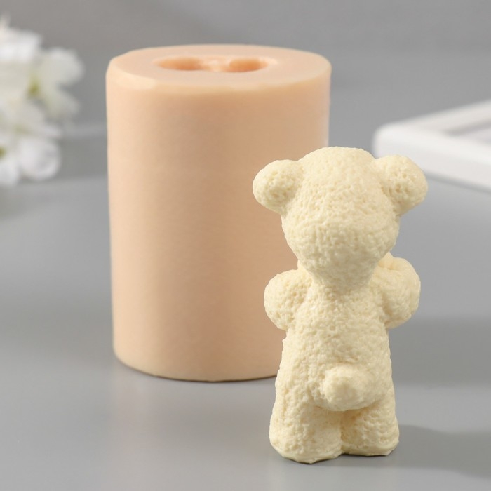 Молд силиконовый Молд силиконовый "Мишка с игрушкой" 4,5х4х7,5 см МИКС