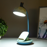 Настольная лампа Эдельс LED 3Вт 3000-6000К USB АКБ лазурный 12,5х12,5х39,5 см RISALUX Настольная лампа Эдельс LED 3Вт 3000-6000К USB АКБ лазурный 12,5х12,5х39,5 см RISALUX