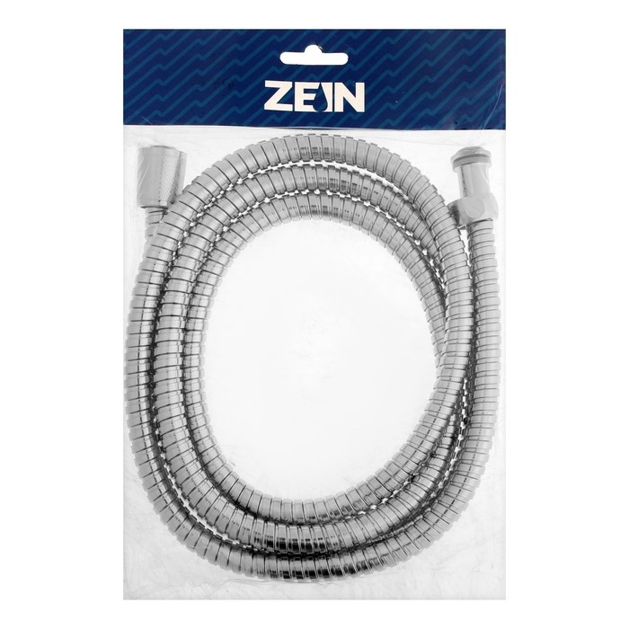Душевой шланг ZEIN Z51PS, 200 см, цинковые гайки 1/2 Душевой шланг ZEIN Z51PS, 200 см, цинковые гайки 1/2", пластиковая втулка, нерж. сталь, хром