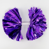Помпон 1шт, цвет фиолетовый голография Помпон 1шт, цвет фиолетовый голография